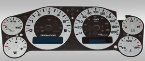US Speedo Custom Gauge Face; KMH; Silver; 2007-2013 Chevrolet/GMC Truck & SUV | 9001200732K