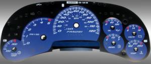 US Speedo Custom Gauge Face; MPH; Blue; 2006-2007 Chevrolet/GMC Truck & SUV | SS120064D4