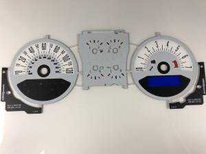 US Speedo Custom Gauge Face; MPH; White; 2010-2012 Ford Mustang | MUS1260