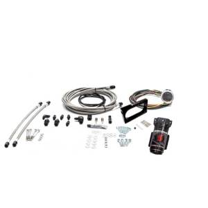 Snow Performance Stage 2 Boost Cooler; 2005-2010 Ford Mustang GT 4.6L Forced Induction Water-Methanol Injection Kit (Stainless Steel Braided Line; 4AN Fittings).;  | SNO-2130-BRD-T