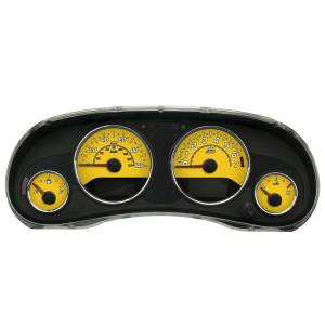 US Speedo Custom Gauge Face; MPH; Yellow; 2015-2018 Jeep Wrangler | WRA173