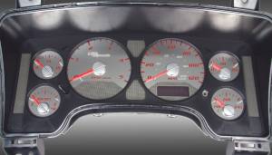 US Speedo Custom Gauge Face; MPH; R-Red; 2006-2022 Dodge Ram Gas | SSRM13R