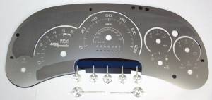 US Speedo Custom Gauge Face; MPH; W-White; 2006-2007 Chevrolet/GMC Truck & SUV | SSGM15W