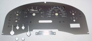 US Speedo Custom Gauge Face; MPH; W-White; 2007-2008 Ford F150 XLT | SSF15W