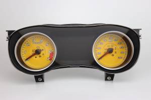 US Speedo Custom Gauge Face; MPH; Yellow; 2015-2022 Dodge Charger | CHAR16200NL3