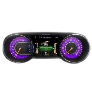 US Speedo Custom Gauge Face; MPH; Purple; 2018-2022 Jeep Wrangler/Gladiator | WRA18JL7