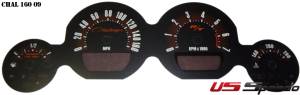 US Speedo Custom Gauge Face; MPH; Orange; 2005-2009 Dodge Challenger | CHAL1609