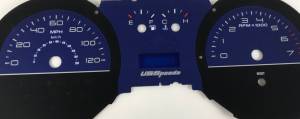 US Speedo Custom Gauge Face; MPH; Blue; 2010-2012 Ford Mustang | MUS16404