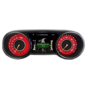 US Speedo Custom Gauge Face; MPH; Red; 2018-2022 Jeep Wrangler/Gladiator JL SPORT | WRA18JLSPORT5