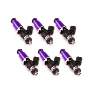 Injector Dynamics 1700cc Injectors - 60mm Length - 14mm Purple Top - Denso Lower Cushion (Set of 6)