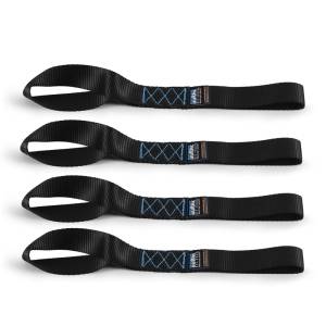 Mishimoto Soft Loop Tie-Down Straps (4-Pack) Black