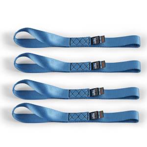 Mishimoto Soft Loop Tie-Down Straps (4-Pack) Blue