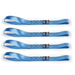 Mishimoto Heavy-Duty Ratchet Tie-Down Kit (4-Pack) - Blue