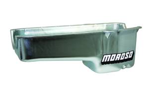 Moroso Pre-80 Chevrolet Small Block (w/Driver Side Dipstick) Wet Sump 5qt 7.5in Steel Oil Pan