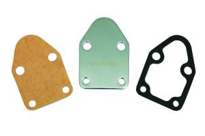 Moroso Chevrolet Small Block Fuel Pump Block-Off Plate - Chrome Plated Steel