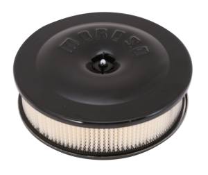 Moroso Race/Street Air Cleaner - 8-1/2in x 2-3/8in Filter - Aluminum - Black Powder Coat