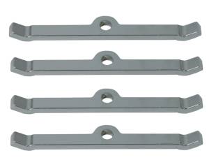 Moroso Chevrolet Small Block Valve Cover Hold Downs - Steel - Chrome Plated - Set of 4