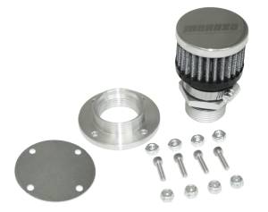 Moroso Non-Weld Valve Cover Breather Kit - Chrome Finish