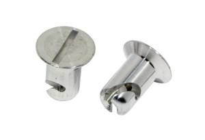 Moroso Quick Fastener - Flush Head - 7/16in x .500in - Aluminum - 10 Pack