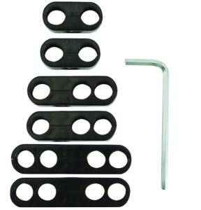 Moroso Spark Plug Wire Separator Kit w/Allen Wrench - Split Design - Black