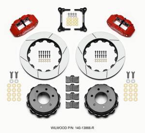 Wilwood Narrow Superlite 4R RearTruck Kit 14.25in Red 2012-Up Ford F150 (6 lug)