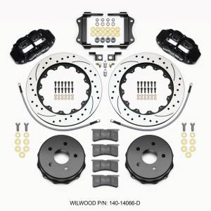 Wilwood Narrow Superlite 4R Rear Kit 14.00in Drilled 2007-up Jeep JK w/Lines