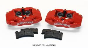 Wilwood DPC56 Rear Caliper Kit Red Corvette All C5 / Base C6 1997-2013