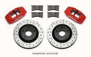 Wilwood SLC56 Front Caliper & Rotor Kit Red Corvette All C5 / Base C6 1997-2013