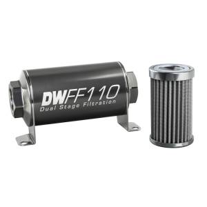 DeatschWerks - DeatschWerks Stainless Steel 10AN 100 Micron Universal Inline Fuel Filter Housing Kit (110mm) - Image 3