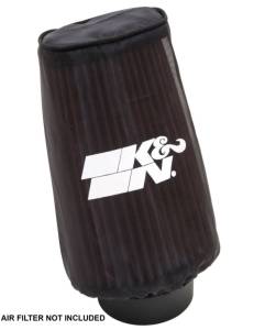 K&N Engineering - K&N Filter Wrap Drycharger Oval Tapered Black - 3.25in Base I/S Width x 2.5in Top I/S Width x 7in H - Image 3