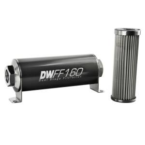 DeatschWerks - DeatschWerks Stainless Steel 8AN 10 Micron Universal Inline Fuel Filter Housing Kit (160mm) - Image 3