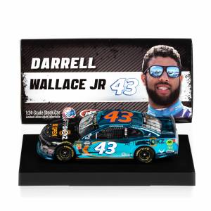 Bubba Wallace 2019 After Shokz 43 Chrome Diecast Car 1:24 Scale