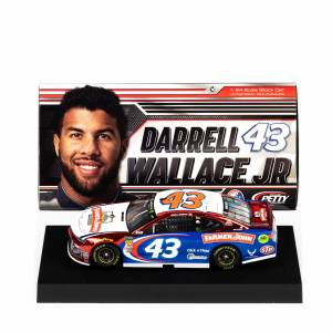 Apparel and Lifestyle - Collectibles and Die-Casts  - Petty's Garage - Bubba Wallace 2018 Farmer John 43 Chrome Diecast Car 1:24 Scale