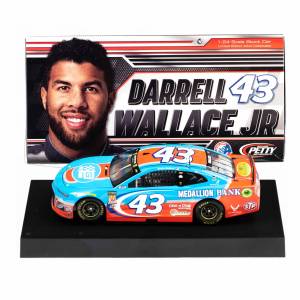 PG Apparel and Lifestyle - PG Collectibles and Die-Casts - Petty's Garage - Bubba Wallace 2018 Petty's Garage Medallion Bank 43 Diecast Car 1:24 Scale