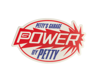 PG Apparel and Lifestyle - PG Signs, Stickers and Accessories - Petty's Garage - Petty's Garage Power by Petty Diecut Sticker