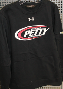 Petty's Garage Exclusives - PG Apparel and Lifestyle - Petty's Garage - Richard Petty Motorsport Black Crew Neck Under Amour Sweatshirt