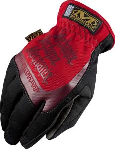 Mechanix Wear Shop Gloves-FastFit with Elastic Cuff Black and Red 