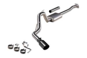 Flowmaster Exhaust System, Signature Series, Cat-Back, 3 in Diameter, 4.5 in Tip, Stainless, Natural, Ford Fullsize Truck 2015-19, Kit