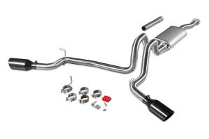 Flowmaster Exhaust System, Signature Series, Cat-Back, 2.5 in Diameter, 4.5 in Tip, Stainless, Natural, Toyota Midsize Truck 2016-23, Kit