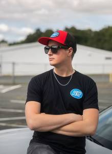 Petty's Garage - Petty's Garage Black Logo T-shirt with Black and Red Hat Bundle - Image 1